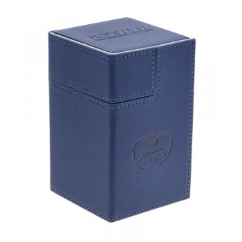 Ultimate Guard Flip n Tray XenoSkin Deck Box Blue 100+ (image for) Ultimate Guard Flip n Tray XenoSkin Deck Box Blue 100+